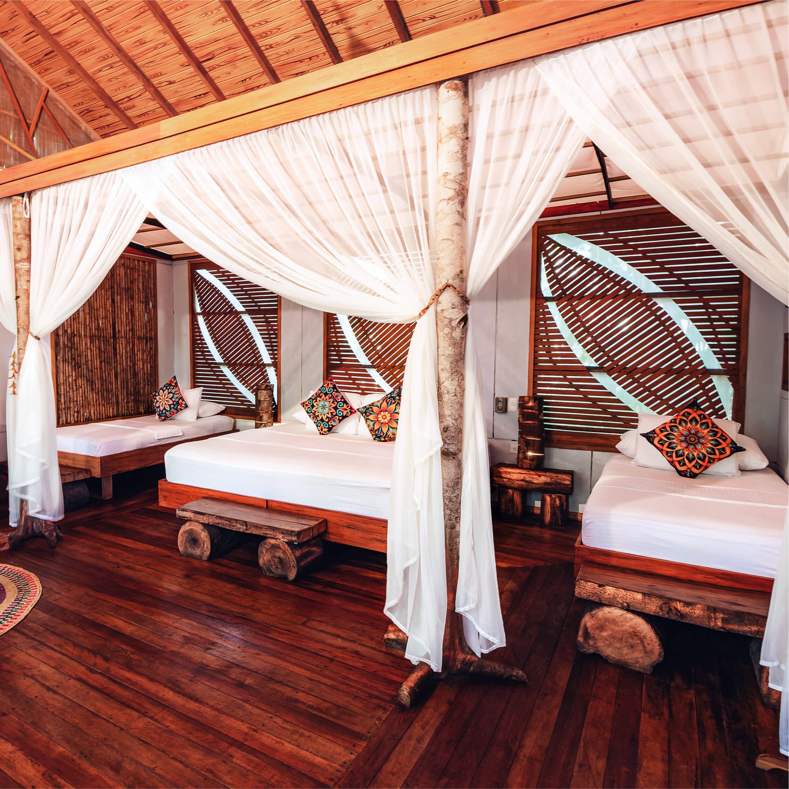 Burú Nature Hotel - Ecohabs en la selva amazónica – Hospedaje en casas en los árboles en Leticia, Colombia - Amazon rainforest ecohabs – Treehouse lodging in Leticia, Colombia