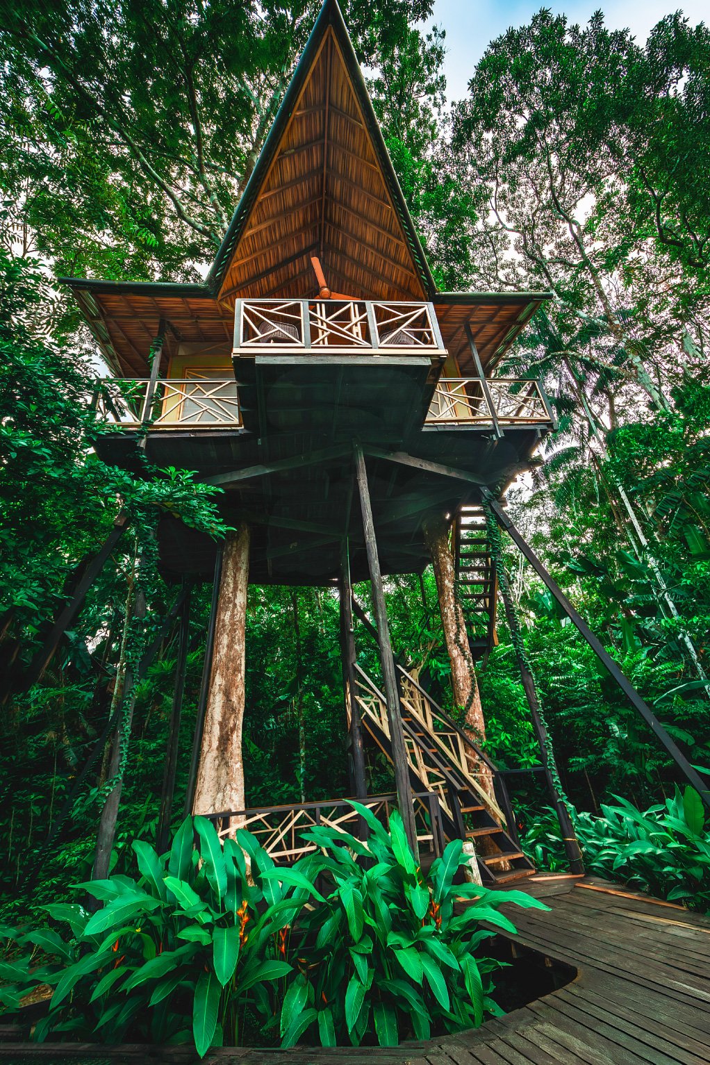 Burú Nature Hotel - Ecohabs en la selva amazónica – Hospedaje en casas en los árboles en Leticia, Colombia - Amazon rainforest ecohabs – Treehouse lodging in Leticia, Colombia